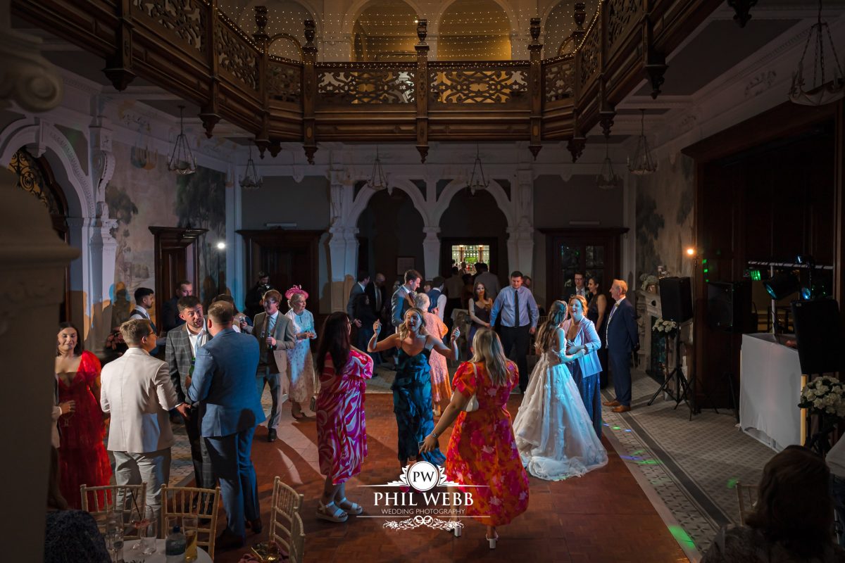 Clevedon Hall Wedding Photography guests dancing