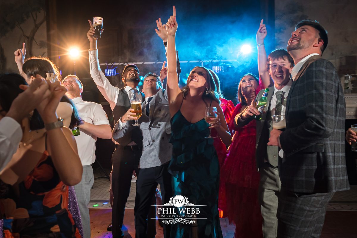 Clevedon Hall Wedding Photography guests dancing