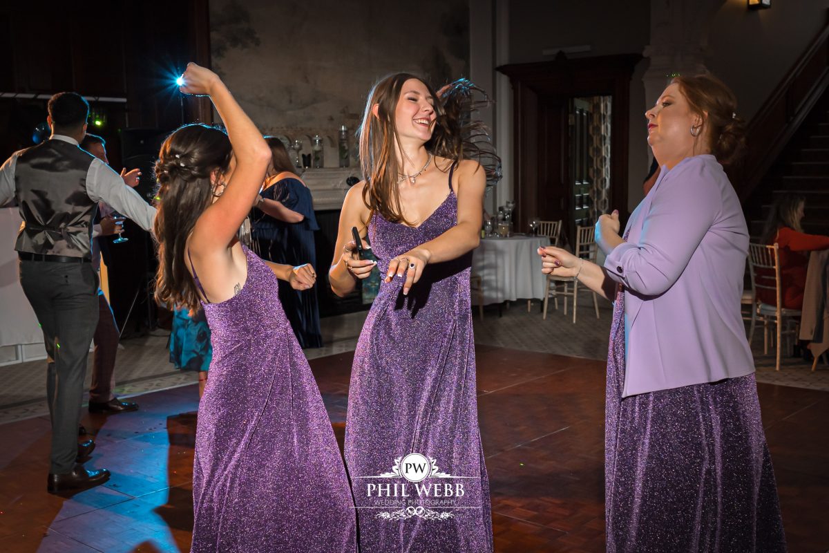 Clevedon Hall Wedding Photography guests dancing