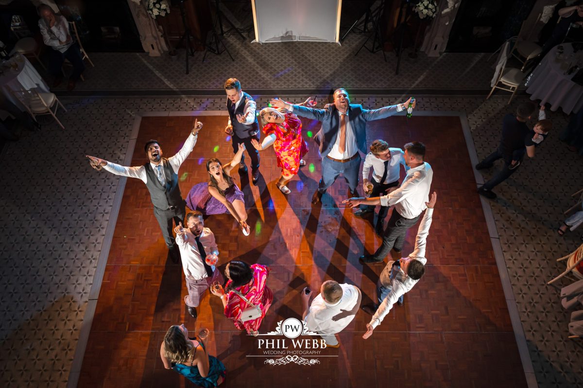 Clevedon Hall Wedding Photography guests dancing