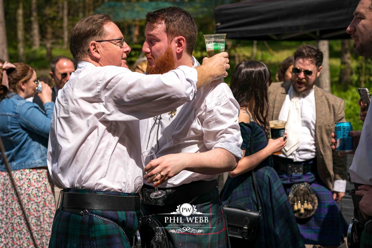 Enchanted Woodland Wedding Hereford drinks reception