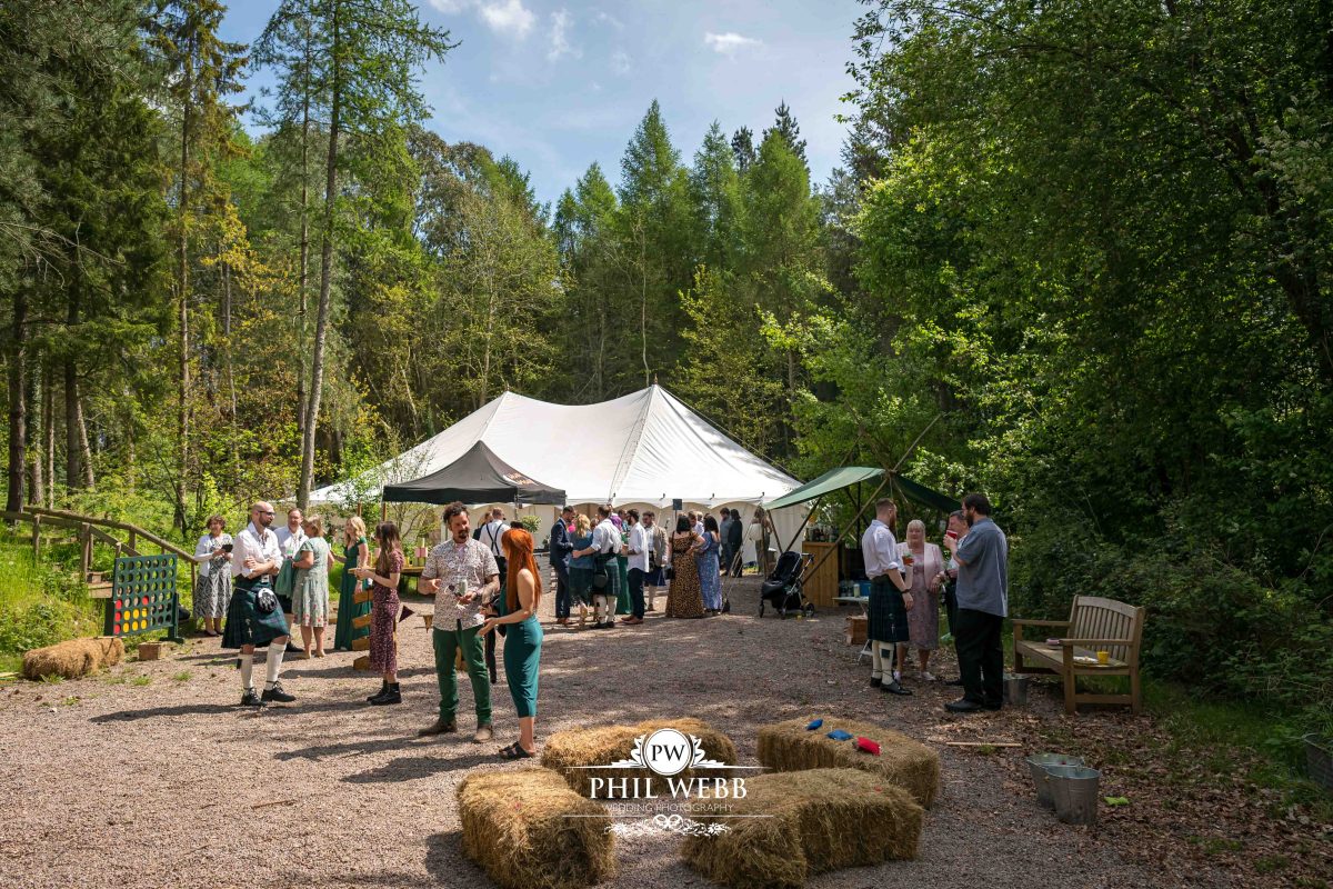 Enchanted Woodland Wedding Hereford reception