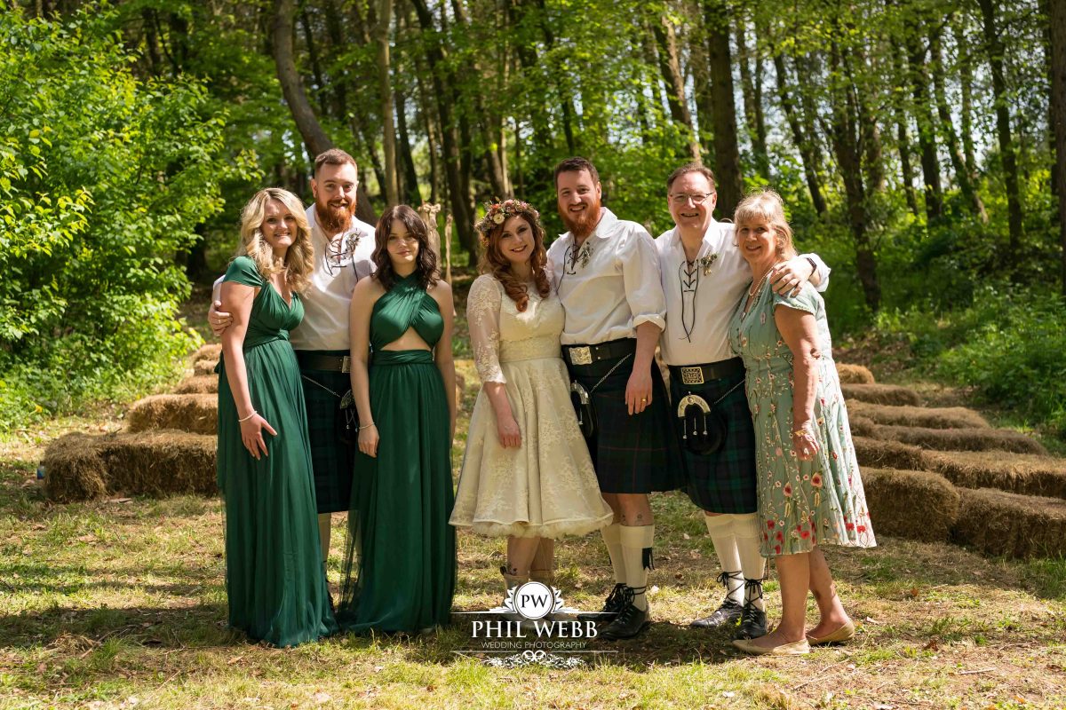 Enchanted Woodland Wedding Hereford group picture