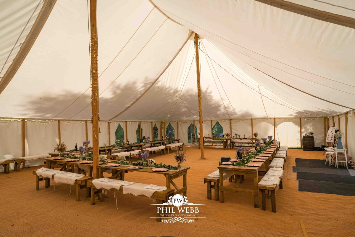 Enchanted Woodland Wedding Hereford reception