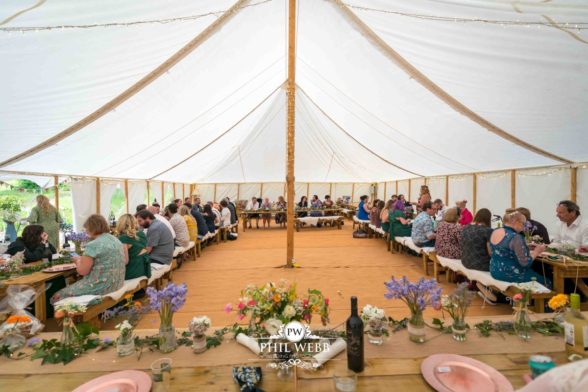 Enchanted Woodland Wedding Hereford reception speech's