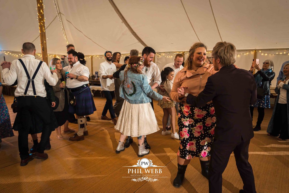 Enchanted Woodland Wedding Hereford party dancing