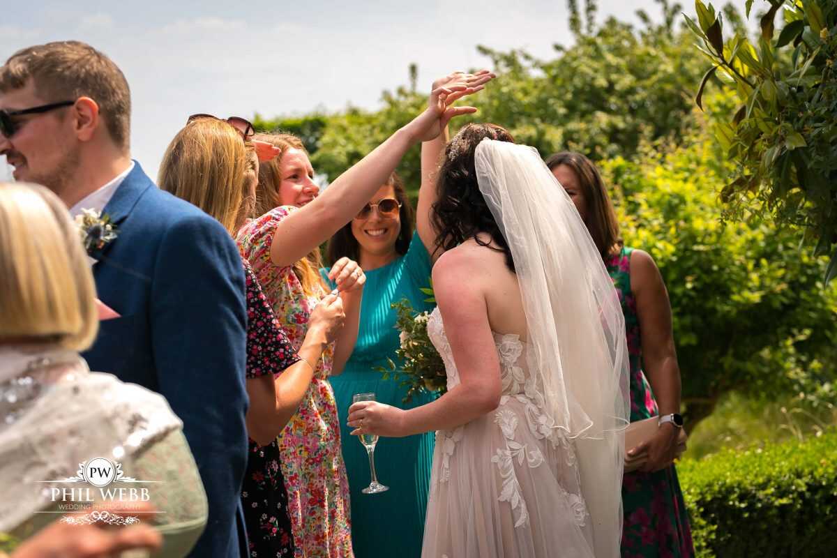 Pauntley Court Wedding Venue drinks reception