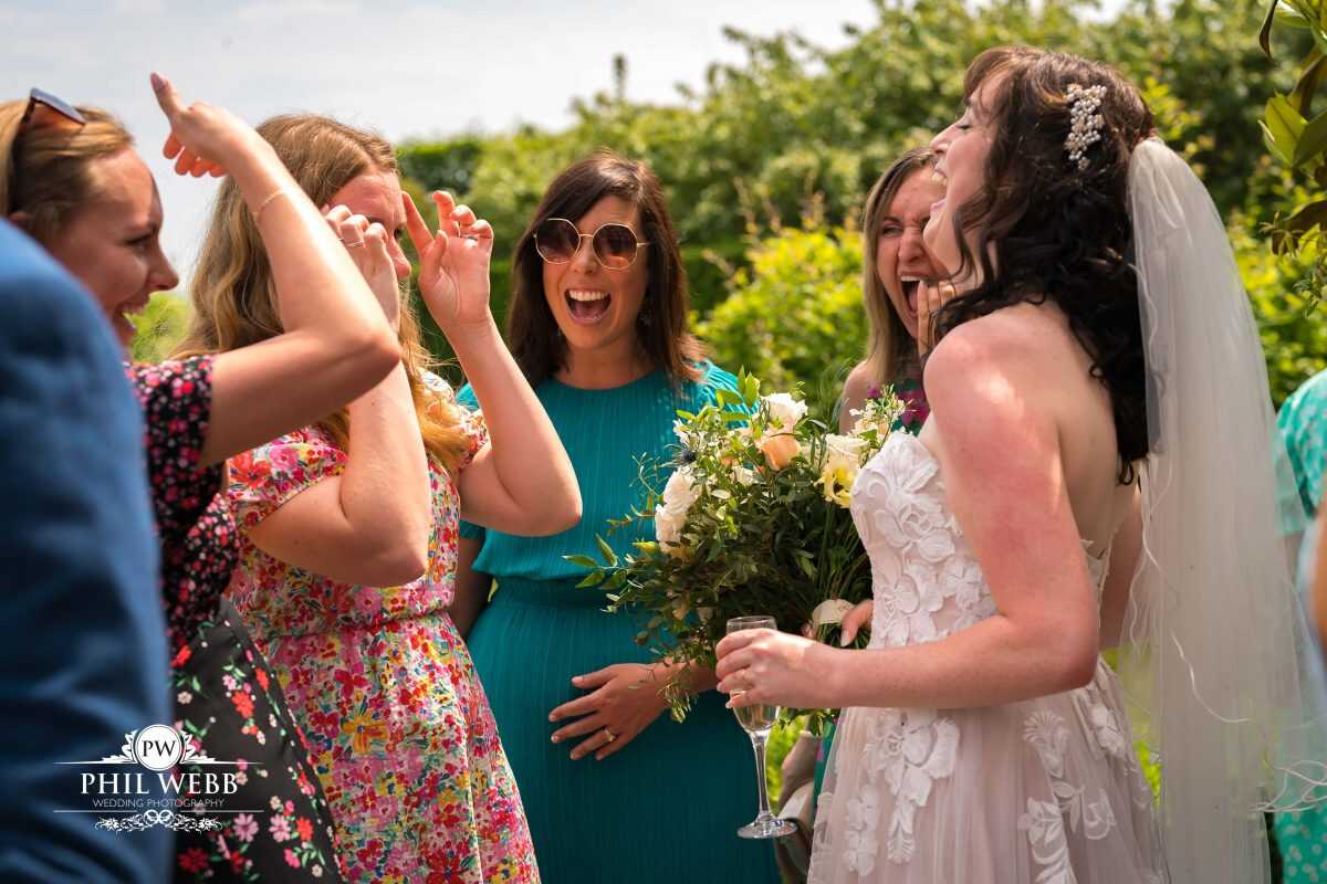 Pauntley Court Wedding Venue drinks reception