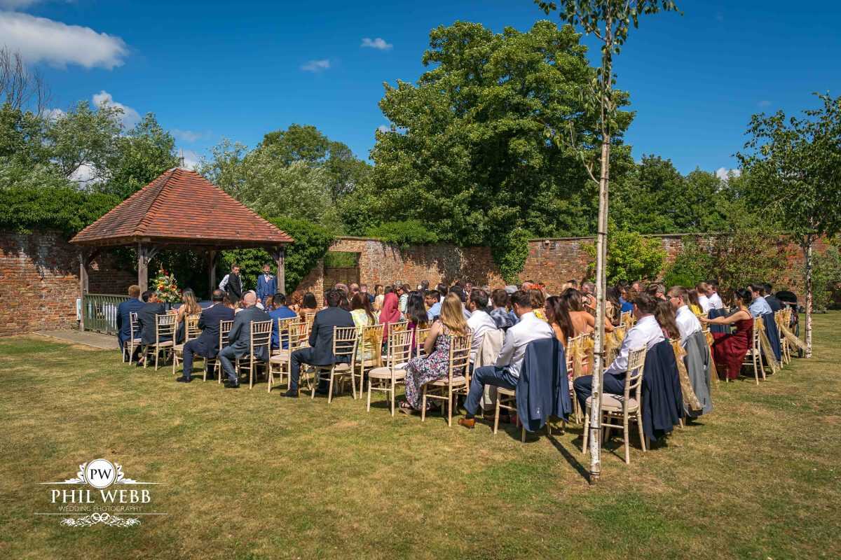 The Hatherley Manor Hotel Wedding photography outdoor wedding ceremony