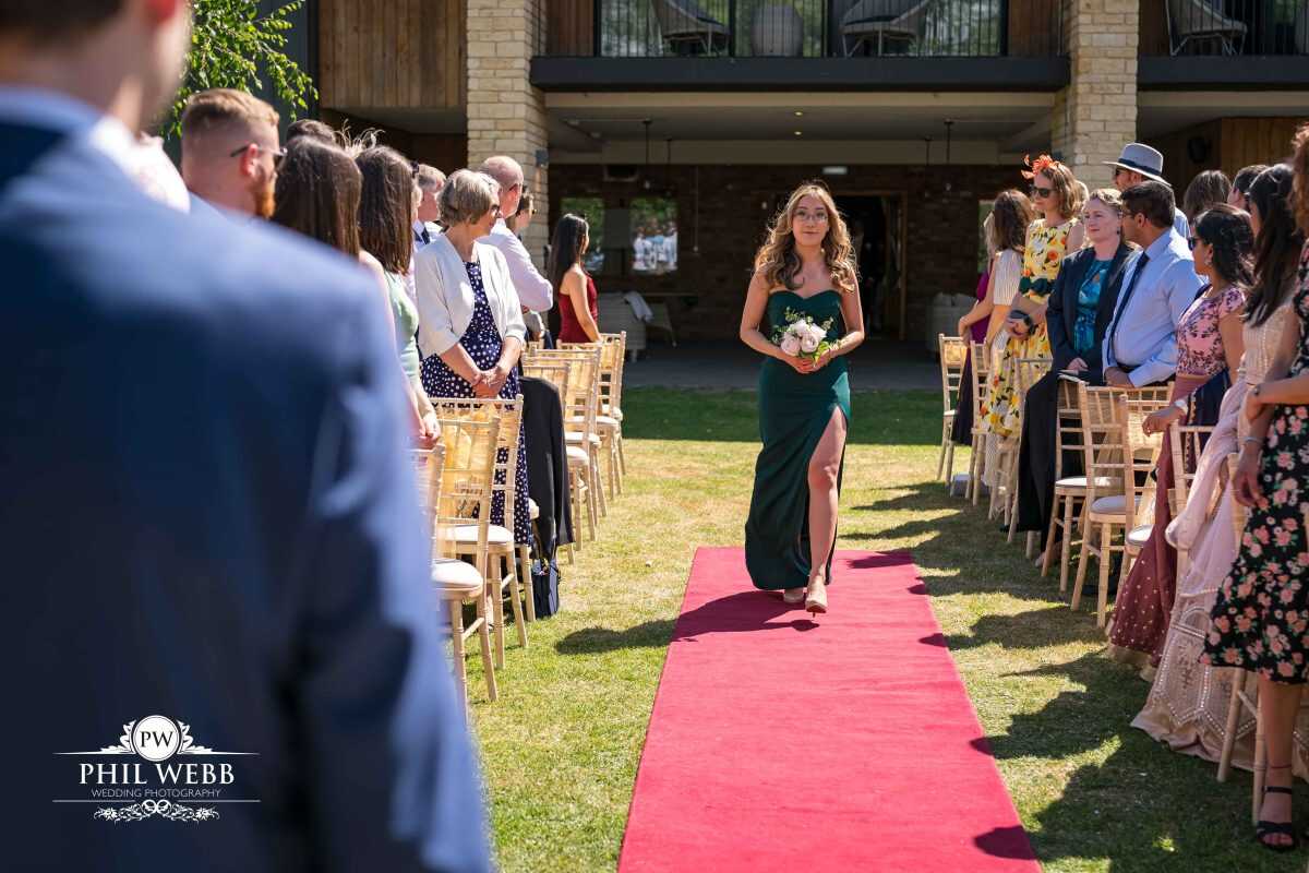 The Hatherley Manor Hotel Wedding photography outdoor wedding ceremony