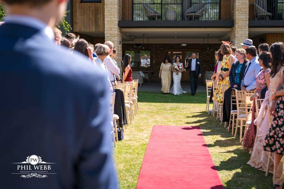 The Hatherley Manor Hotel Wedding photography outdoor wedding ceremony