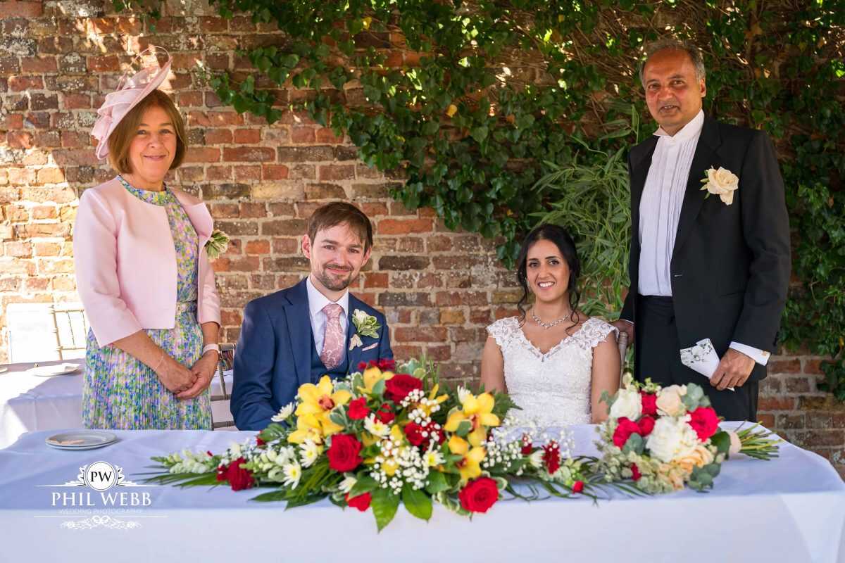 The Hatherley Manor Hotel Wedding photography outdoor wedding ceremony