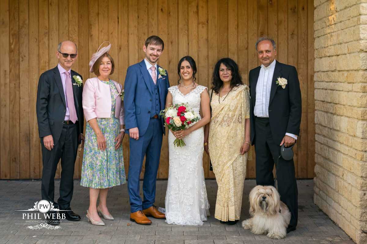 The Hatherley Manor Hotel Wedding photography group portrait