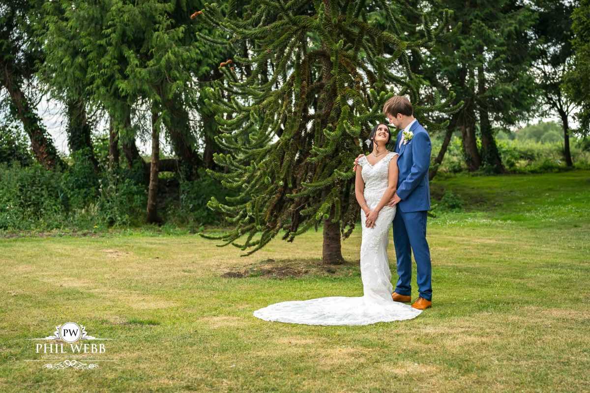 The Hatherley Manor Hotel Wedding photography bride and groom portrait