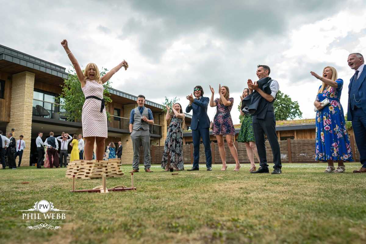 The Hatherley Manor Hotel Wedding photography games at drinks reception