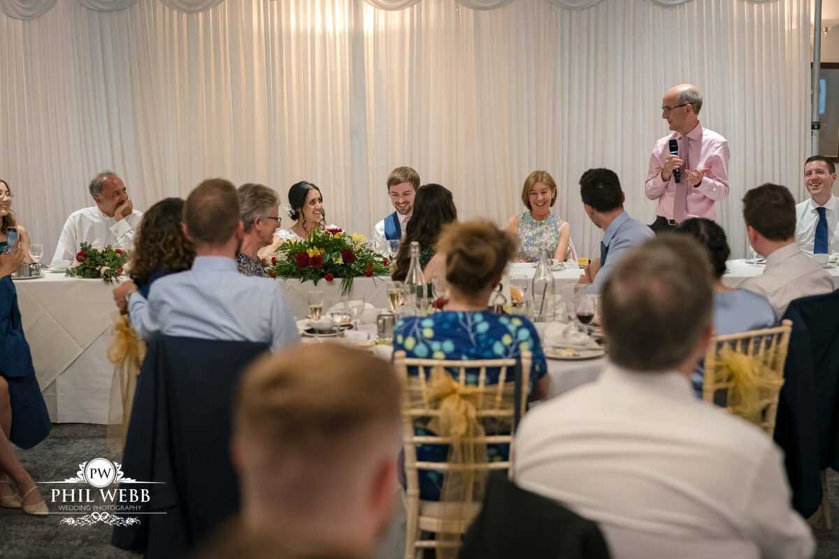 The Hatherley Manor Hotel Wedding speech's
