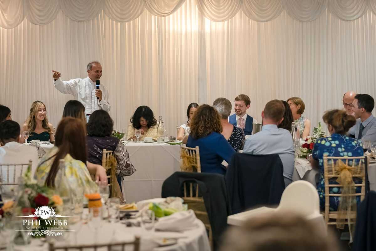 The Hatherley Manor Hotel Wedding speech's