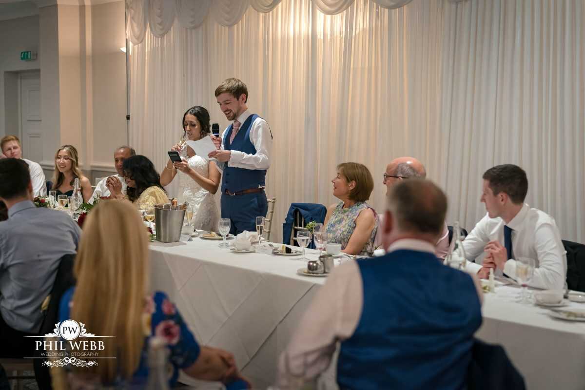 The Hatherley Manor Hotel Wedding speech's