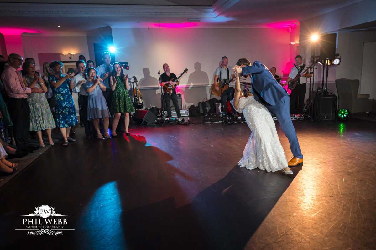 The Hatherley Manor Hotel Wedding Photography party dancing