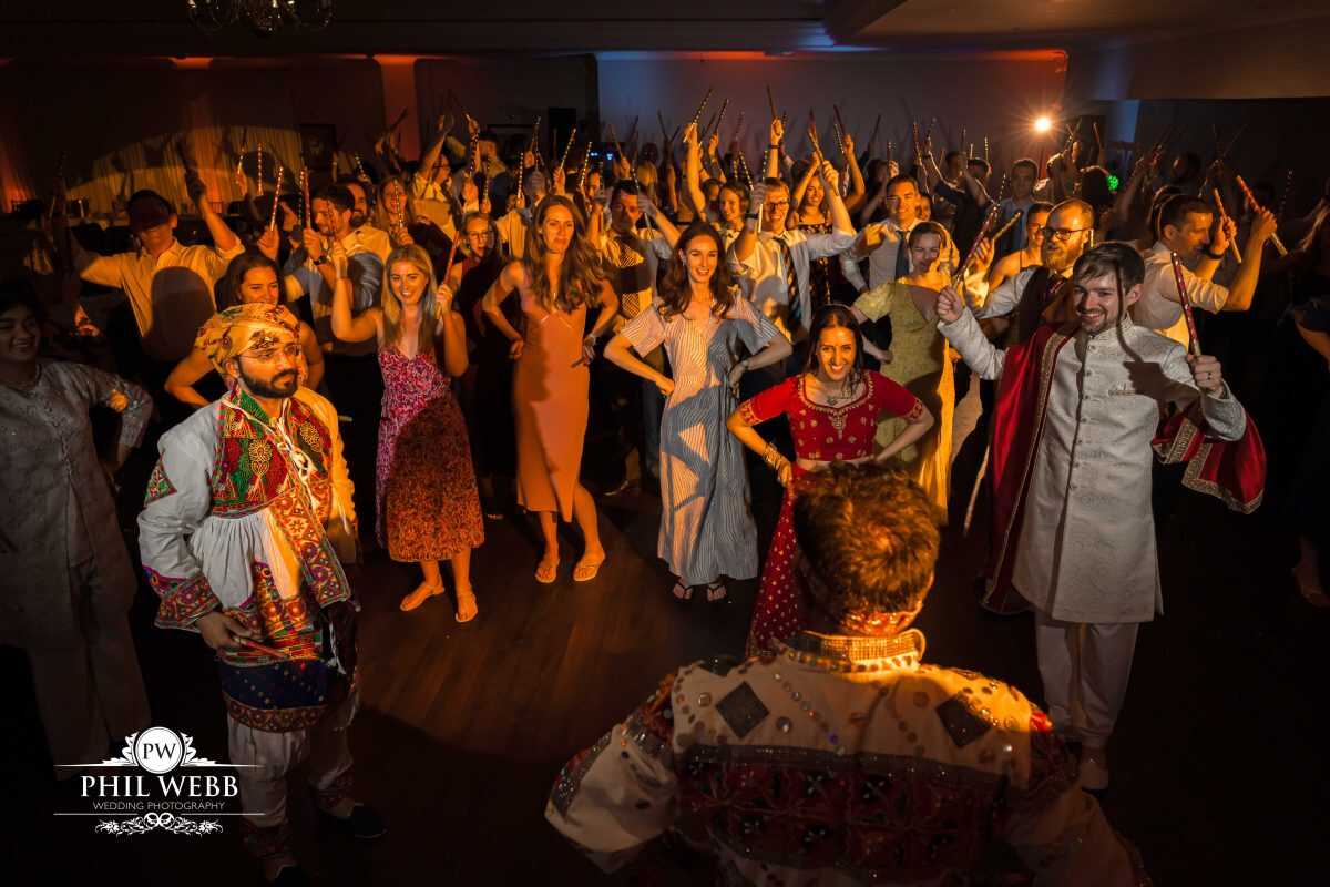 The Hatherley Manor Hotel Wedding Photography party dancing