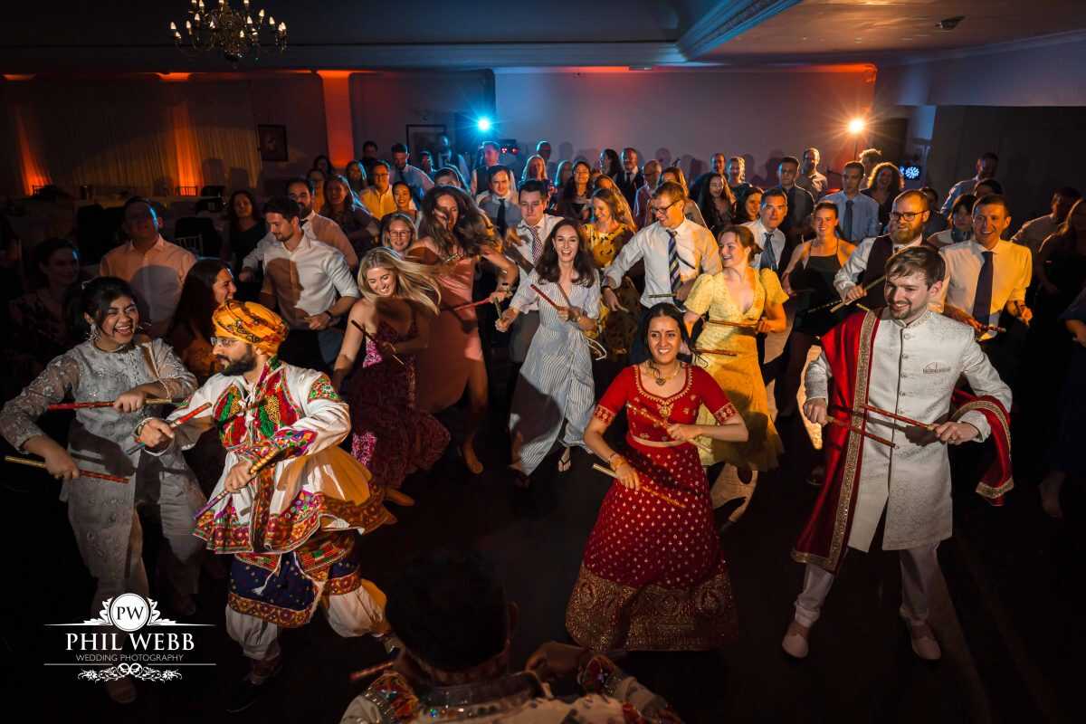 The Hatherley Manor Hotel Wedding Photography party dancing