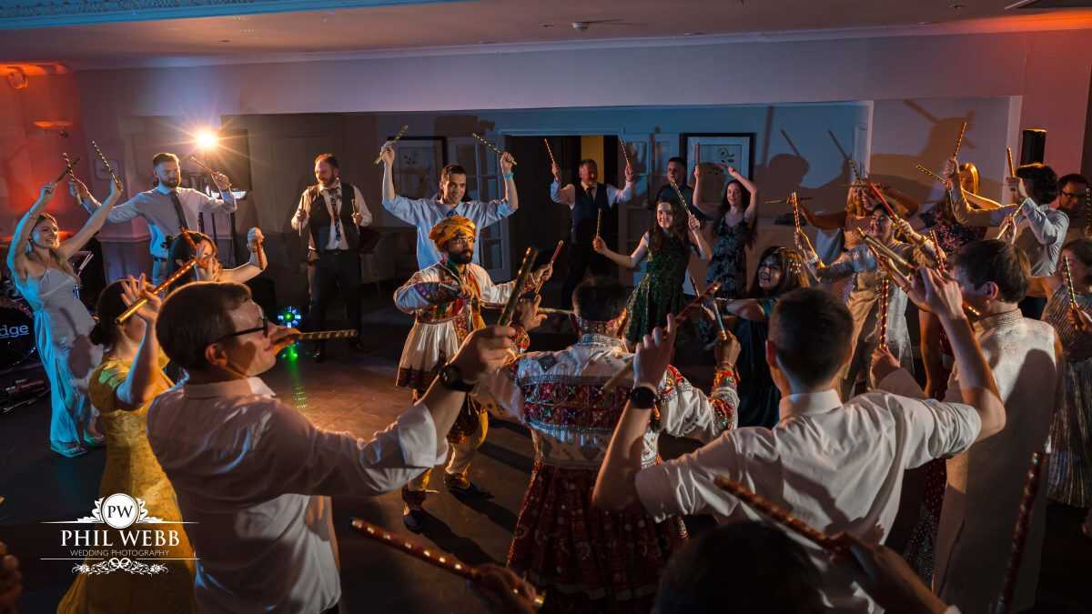 The Hatherley Manor Hotel Wedding Photography party dancing