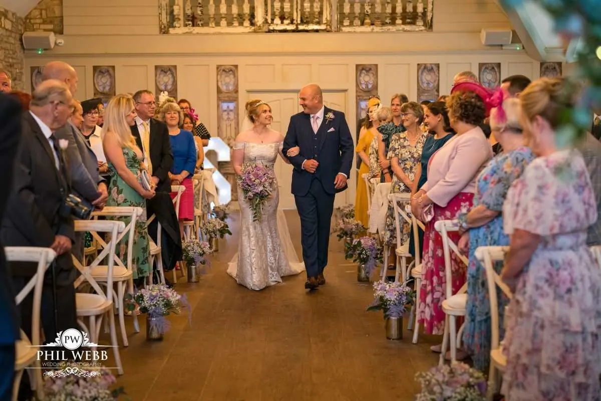 The Frogmill Wedding Photography Indoor wedding ceremony