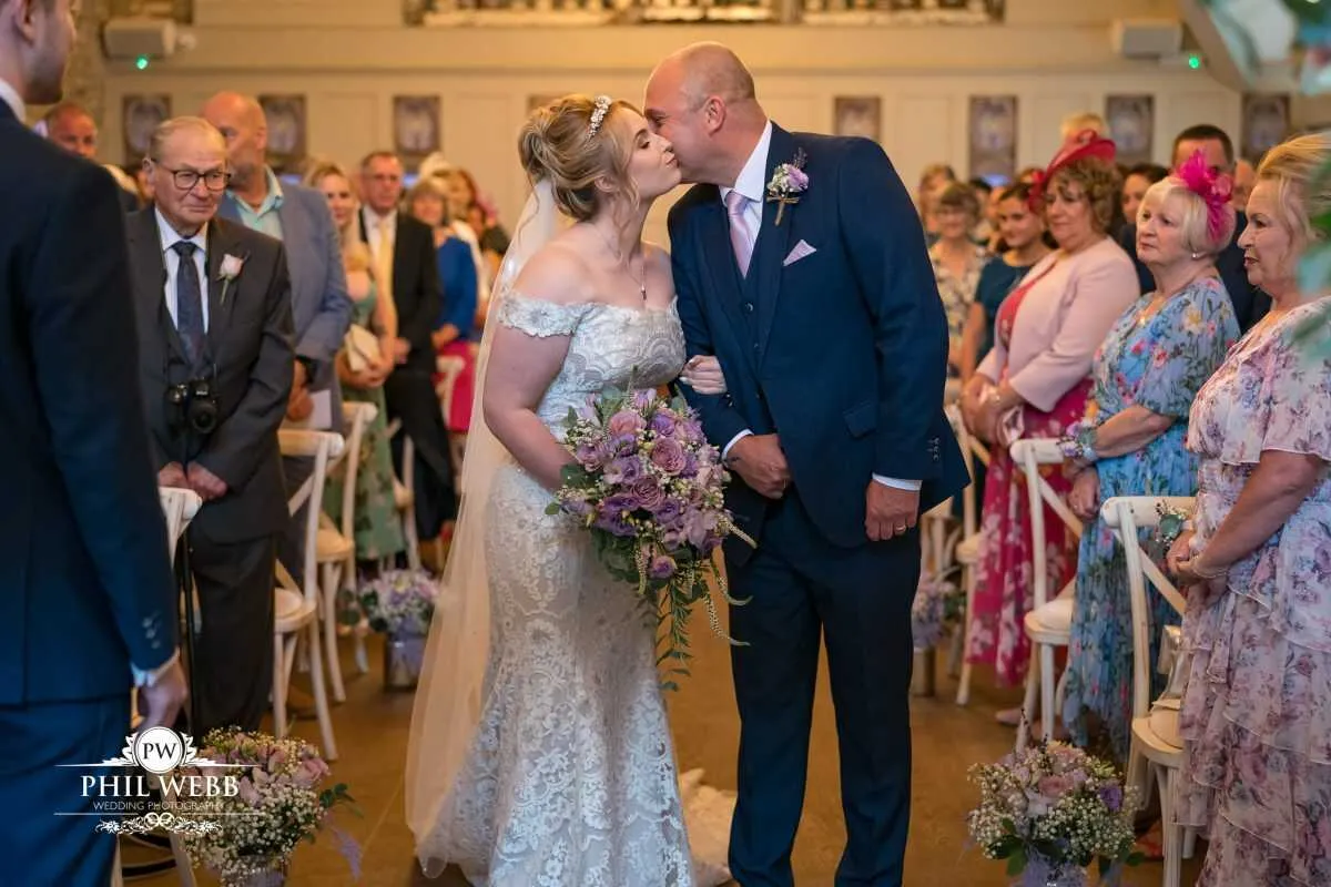 The Frogmill Wedding Photography Indoor wedding ceremony