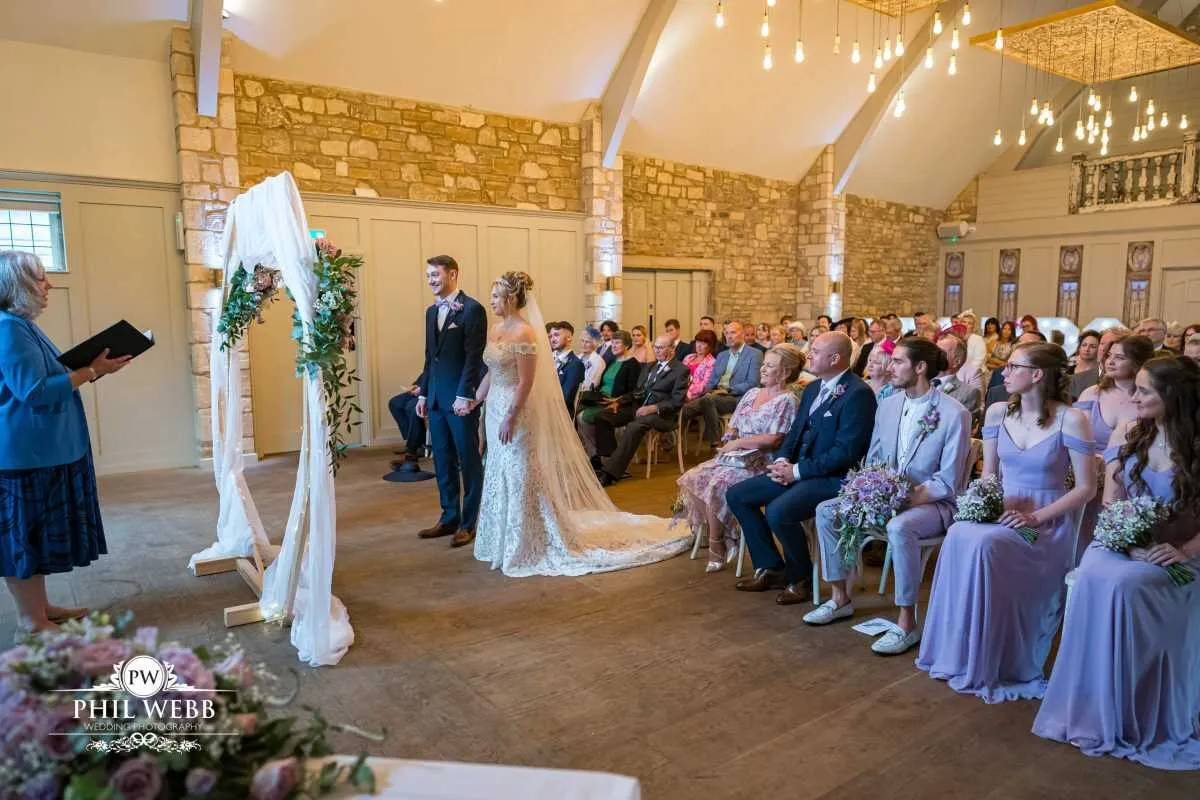 The Frogmill Wedding Photography Indoor wedding ceremony