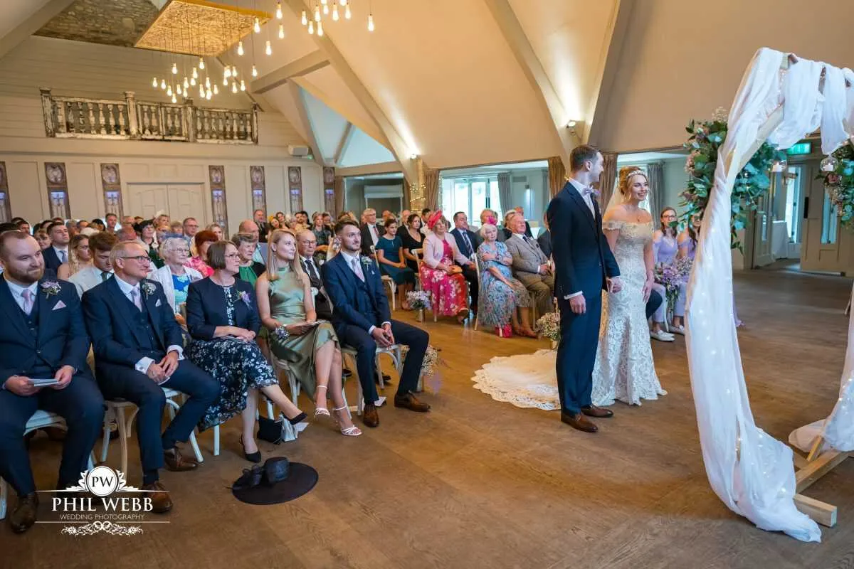 The Frogmill Wedding Photography Indoor wedding ceremony