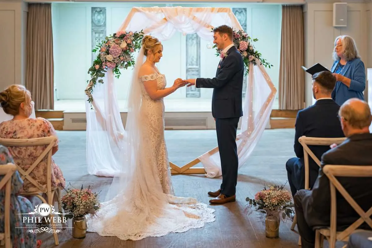 The Frogmill Wedding Photography Indoor wedding ceremony