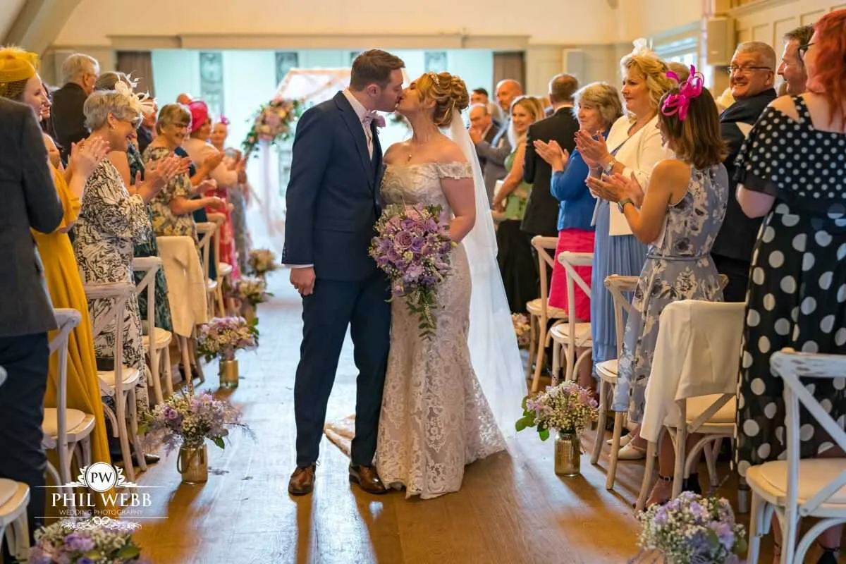 The Frogmill Wedding Photography Indoor wedding ceremony