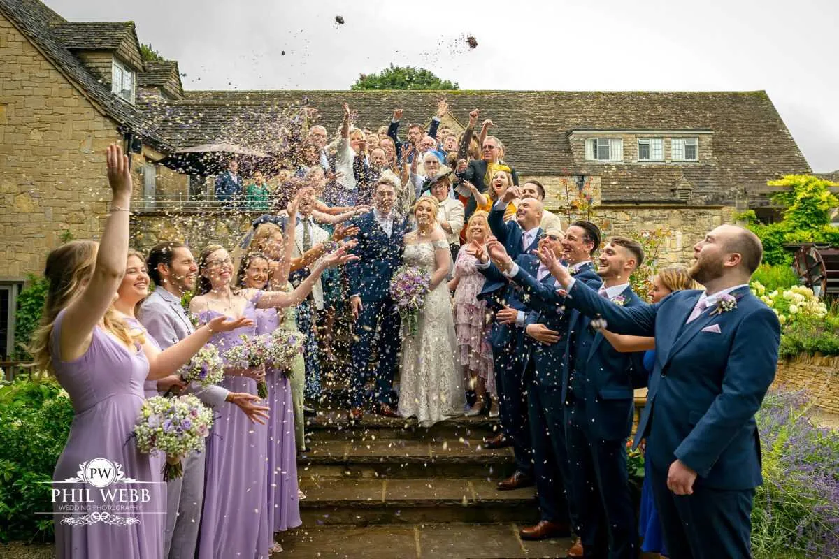 The Frogmill Wedding Photography Confetti