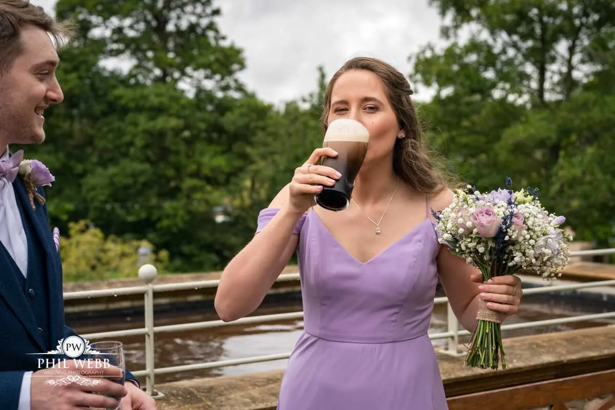 The Frogmill Wedding Photography drinks reception