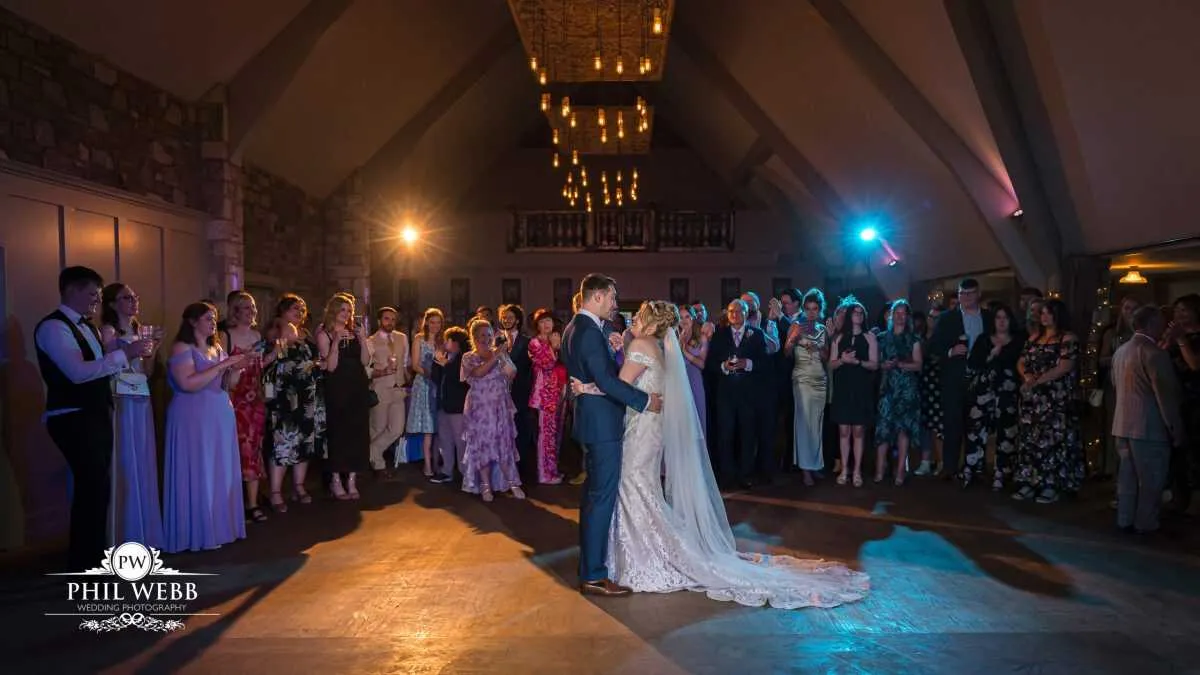 The Frogmill Wedding Photography bride and groom first dance