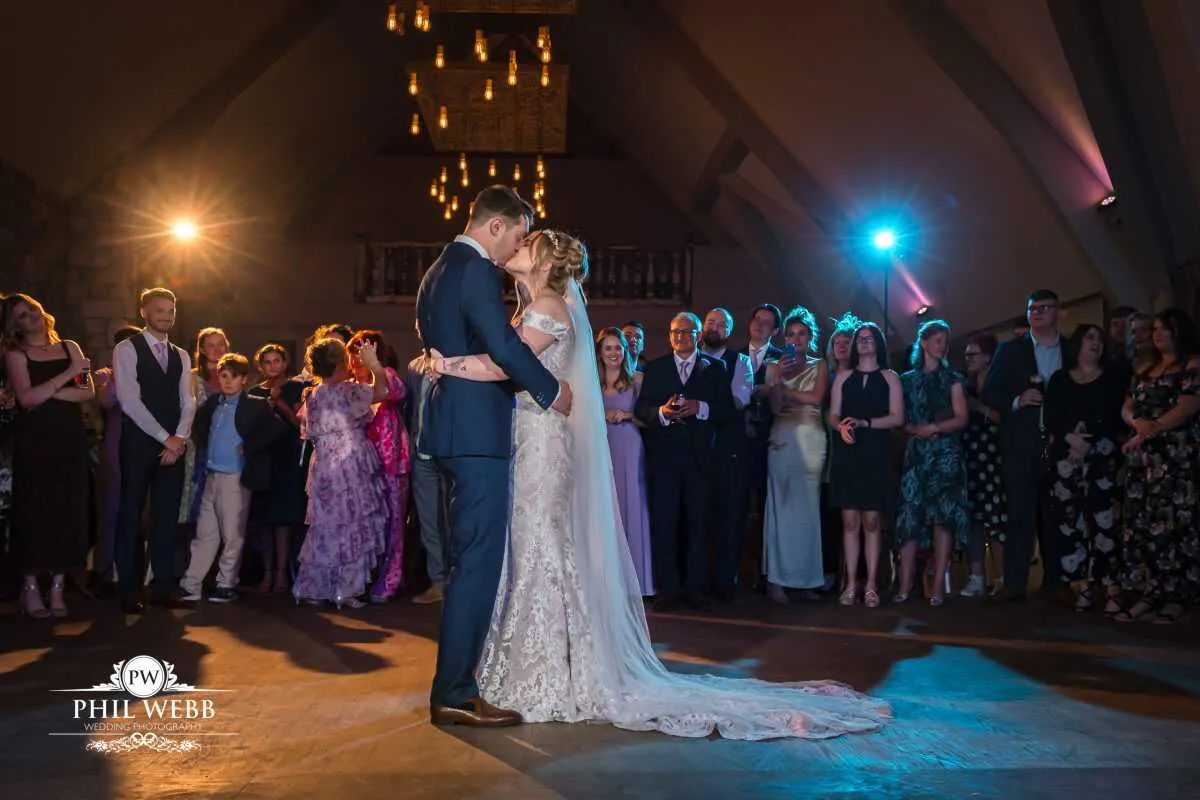 The Frogmill Wedding Photography bride and groom first dance