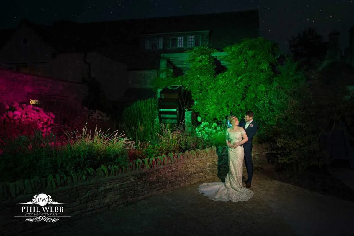The Frogmill Wedding Photography bride and groom evening portrait