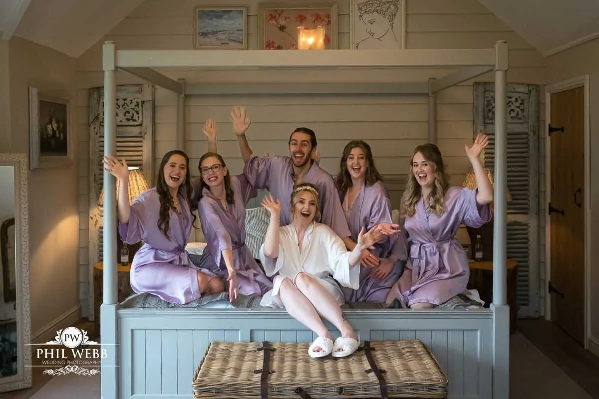 The Frogmill Wedding Photography bridal preparations bridal party
