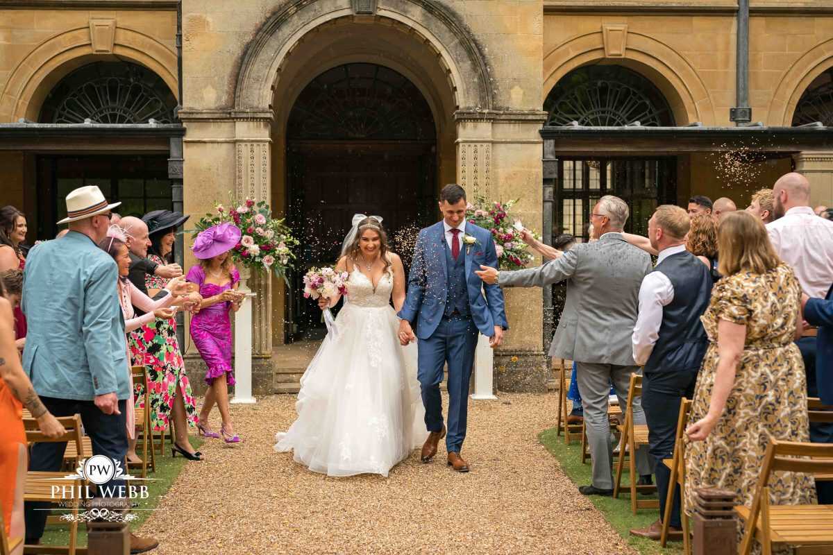Coombe Lodge Wedding Photography confetti