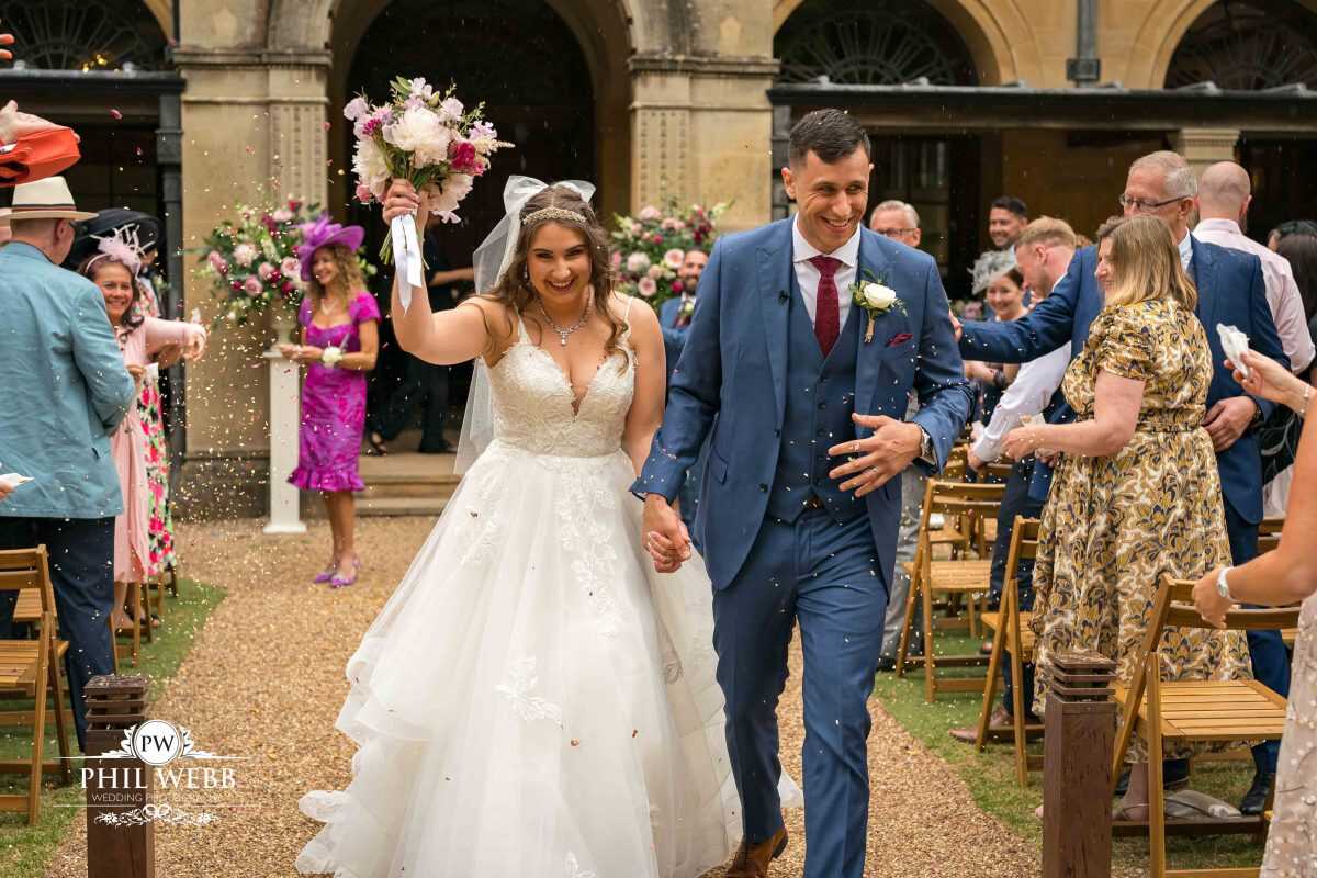 Coombe Lodge Wedding Photography confetti