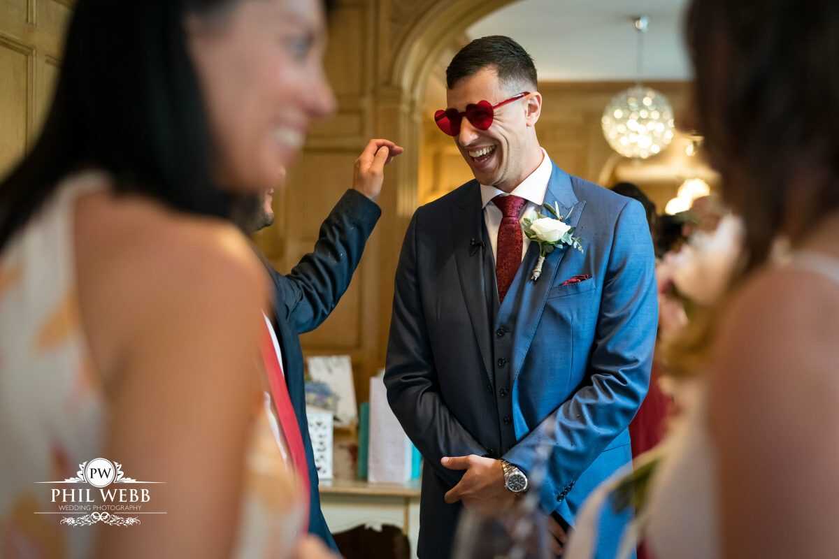 Coombe Lodge Wedding Photography drinks reception