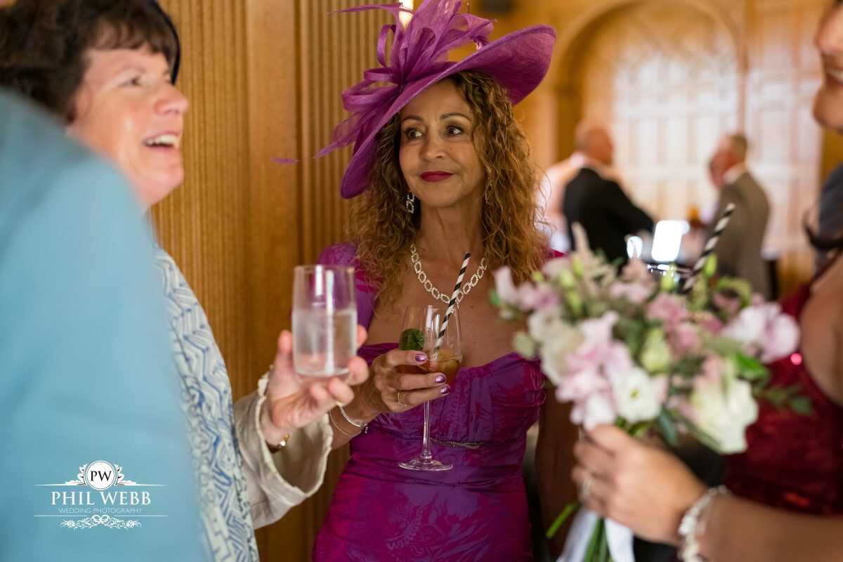 Coombe Lodge Wedding Photography drinks reception