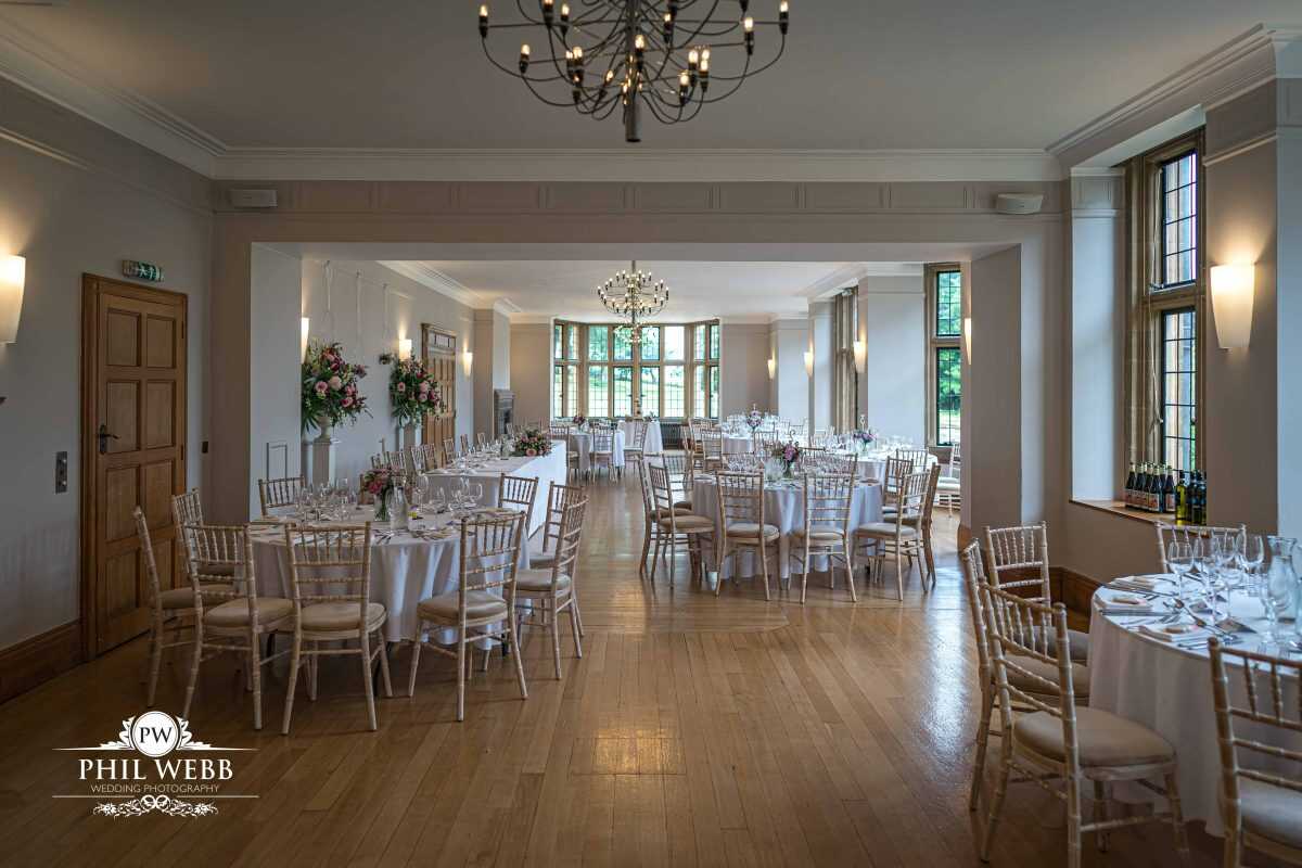 Coombe Lodge Wedding Photography reception room