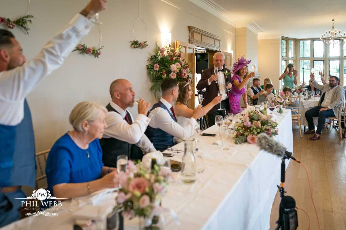 Coombe Lodge Wedding Photography speech's