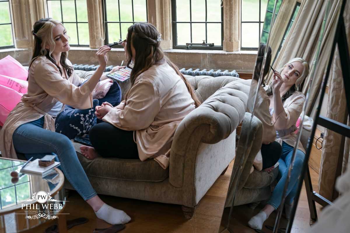 Coombe Lodge Wedding Photography bride preps