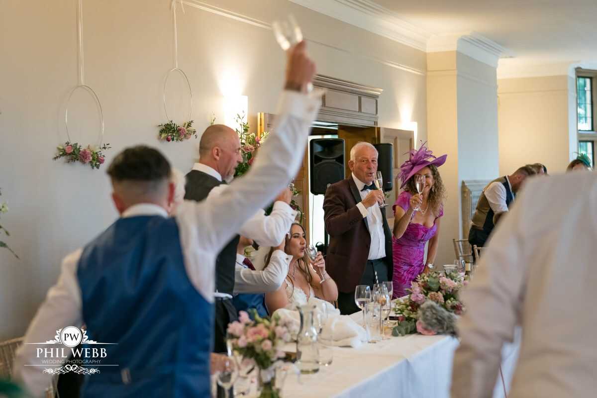 Coombe Lodge Wedding Photography speech's