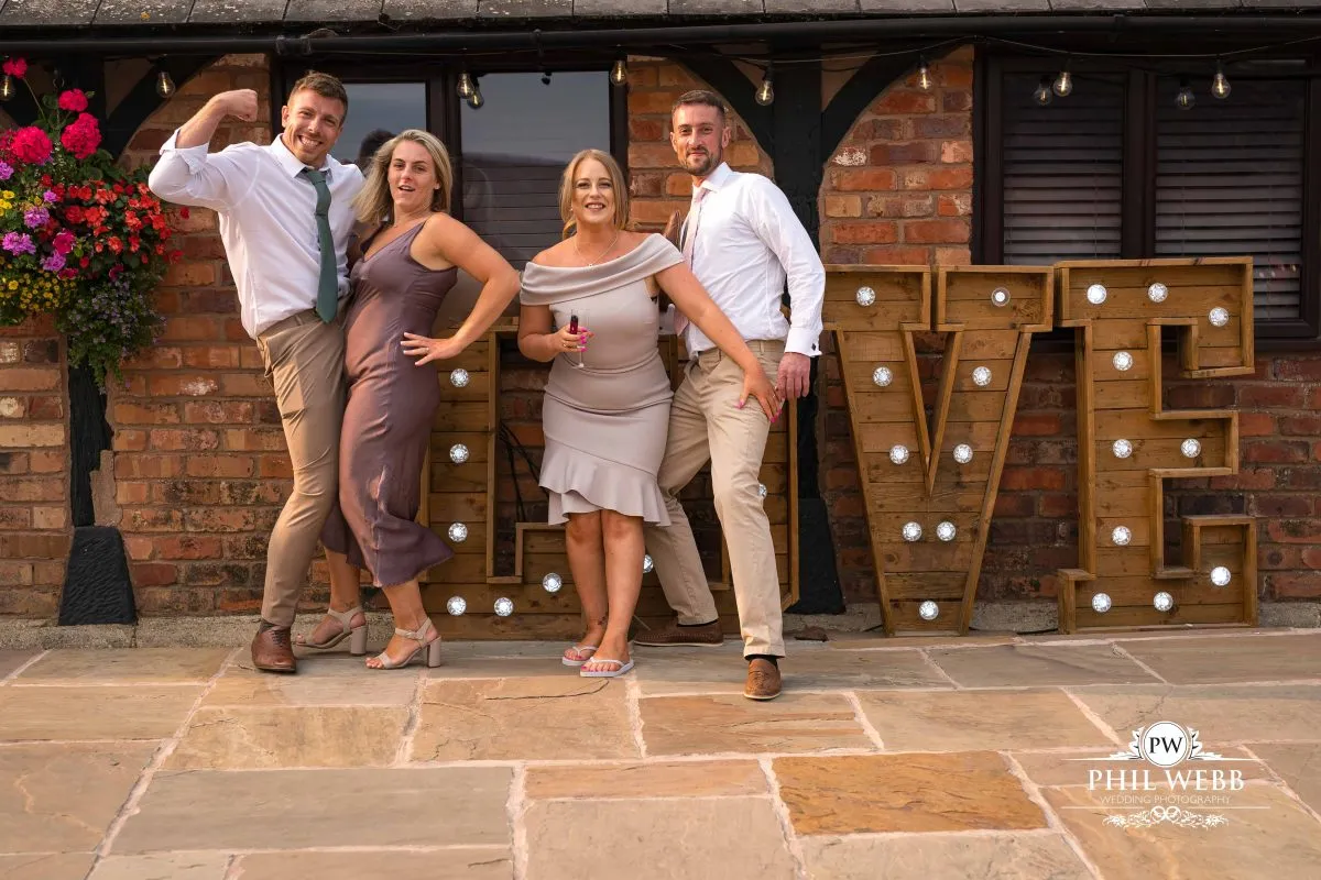 Over barn at Over Farm Wedding Photography drinks reception