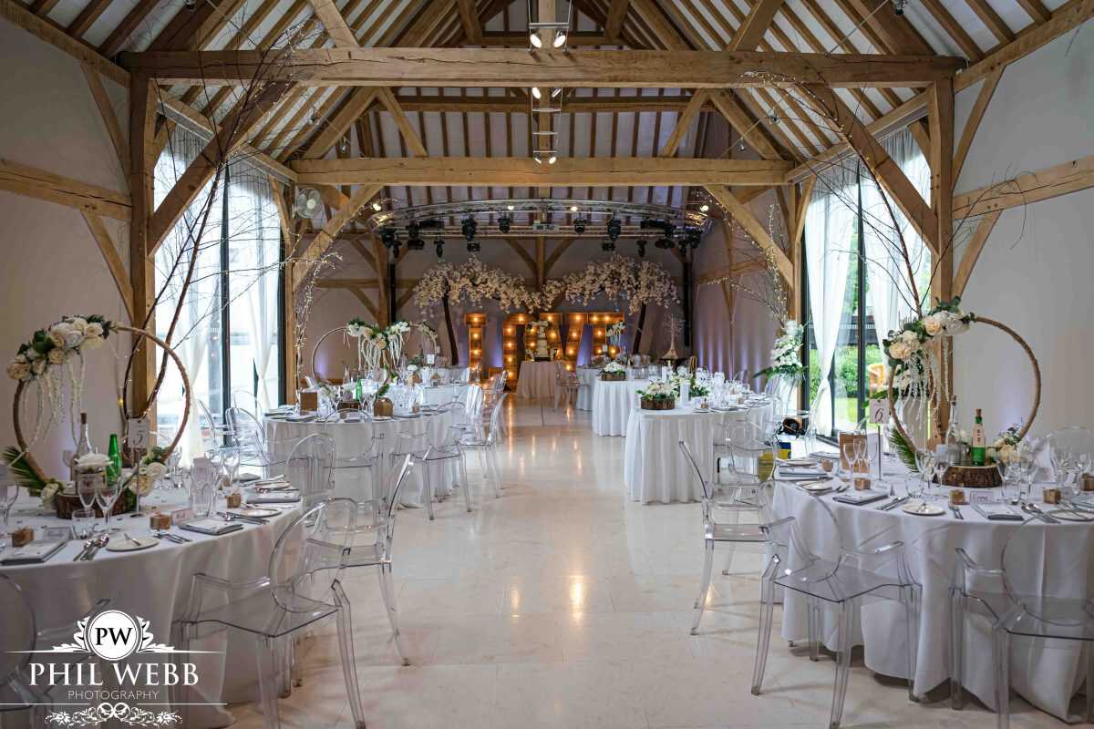 red house barn reception room