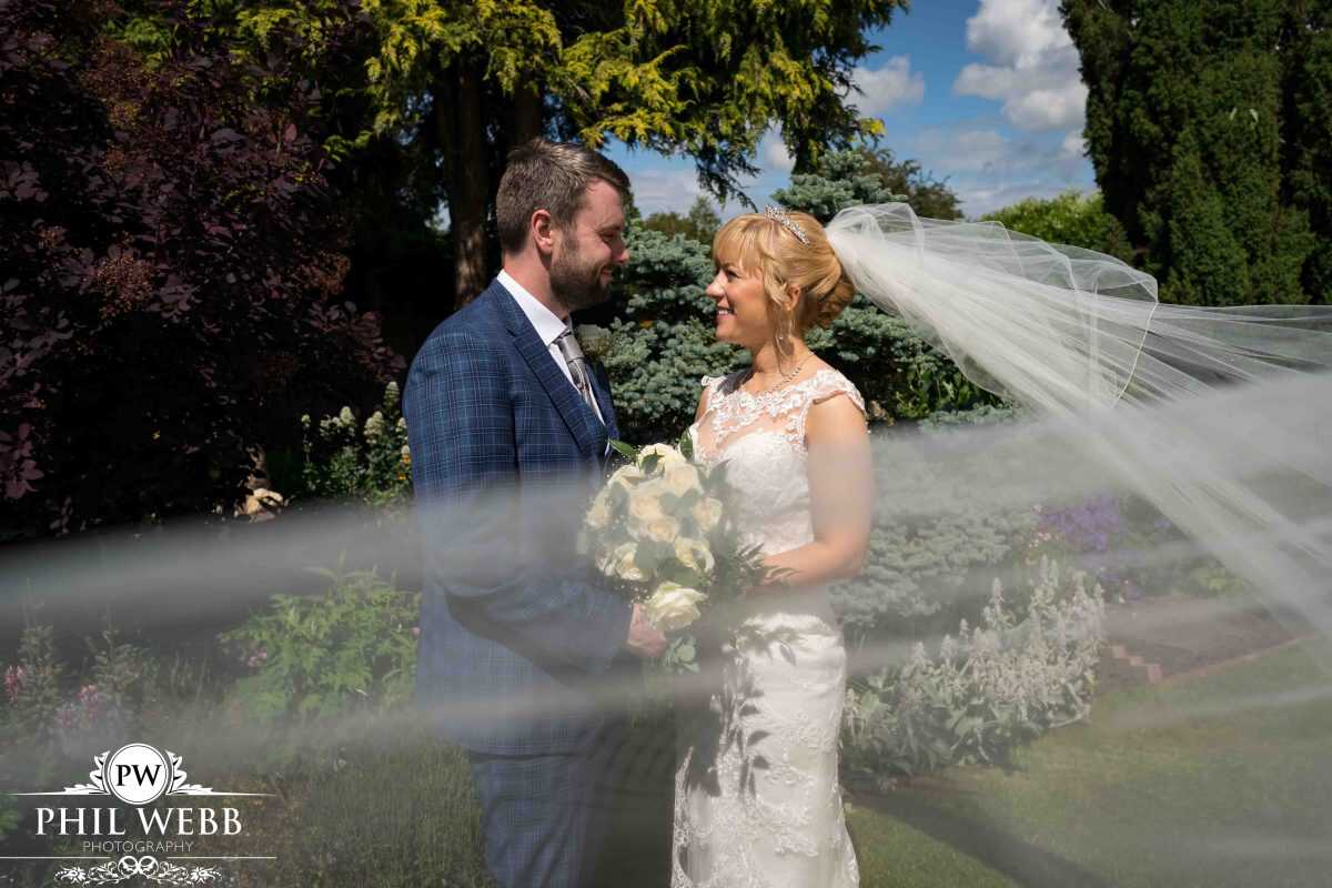 bride and groom portrait