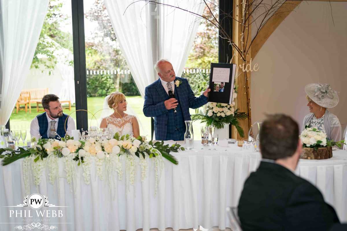 Redhouse barns wedding speech's